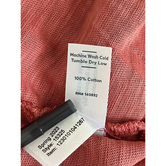 Marine Layer Polo Sz M Short Sleeve Golf Office Everyday Terra Cotta Work *flaw - Picture 7 of 9